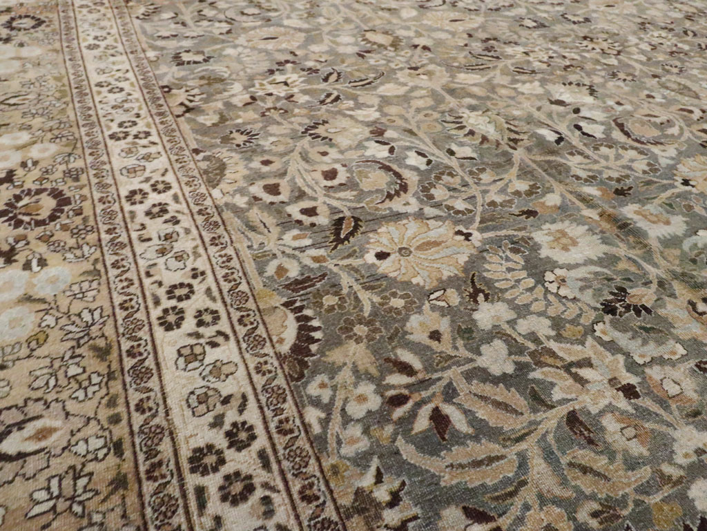 Antique Persian Mashad Large Carpet, No.22261 - Galerie Shabab