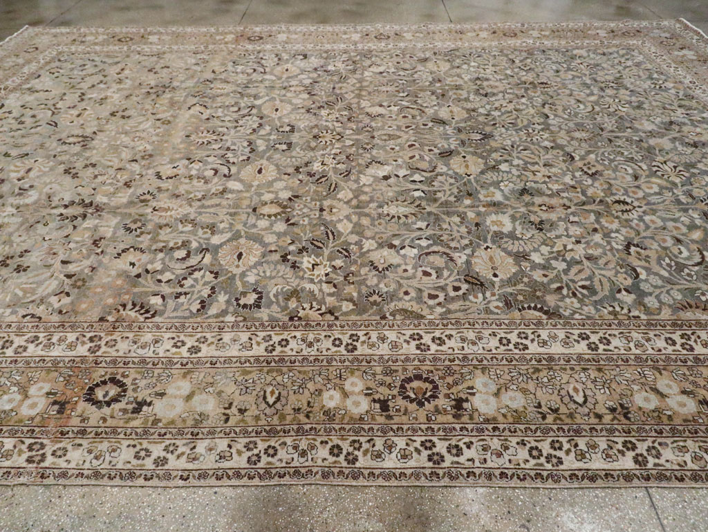 Antique Persian Mashad Large Carpet, No.22261 - Galerie Shabab