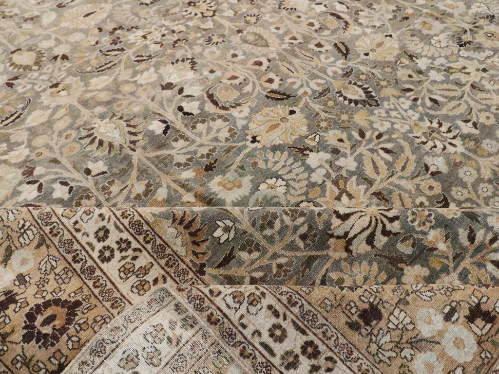 Antique Persian Mashad Large Carpet, No.22261 - Galerie Shabab