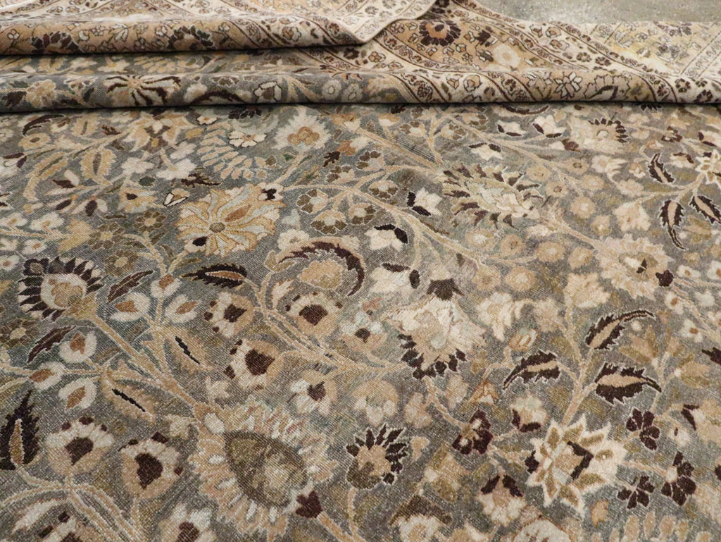 Antique Persian Mashad Large Carpet, No.22261 - Galerie Shabab