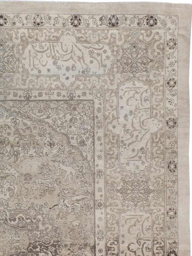 Vinitage Indian Amritsar Carpet, No.22272 - Galerie Shabab