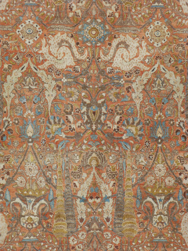 Antique Persian Tabriz Hagi Jalili Carpet, No.22278 - Galerie Shabab