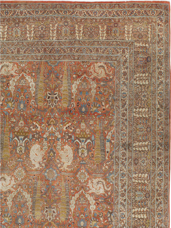 Antique Persian Tabriz Hagi Jalili Carpet, No.22278 - Galerie Shabab