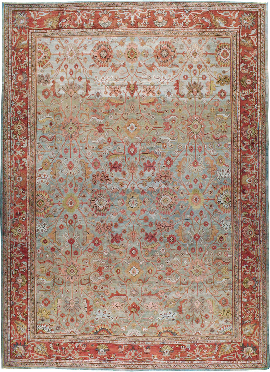 Antique Persian Mahal Carpet, No.22279 - Galerie Shabab