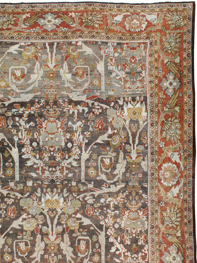 Antique Persian Mahal Carpet, No.22288 - Galerie Shabab