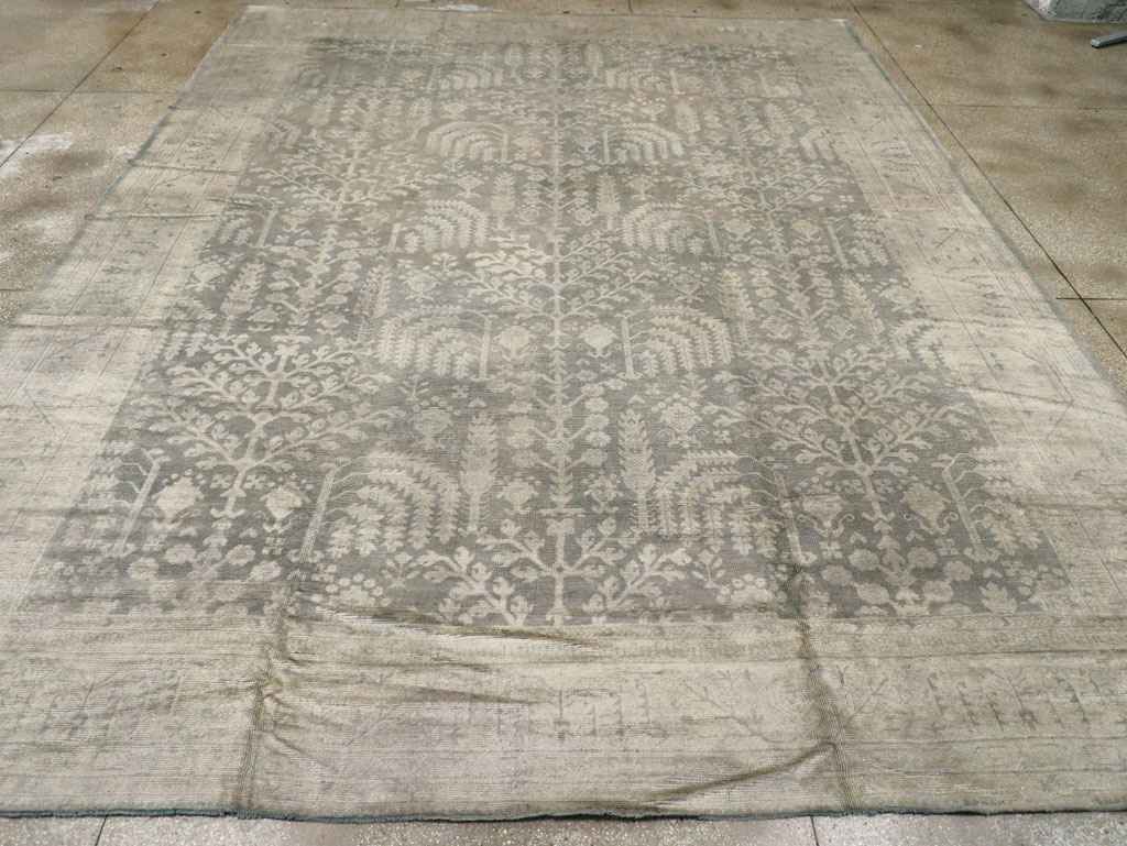 Antique Turkish Oushak Large Carpet, No.22292 - Galerie Shabab