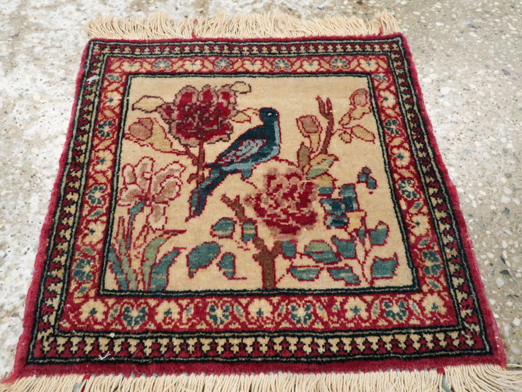 Antique Persian Tabriz Pictorial Rug, No.22294 - Galerie Shabab