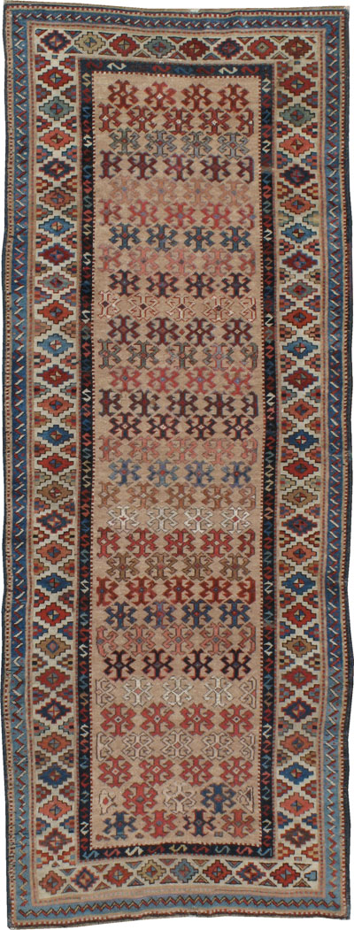 Antique Kazak Runner, No.22307 - Galerie Shabab