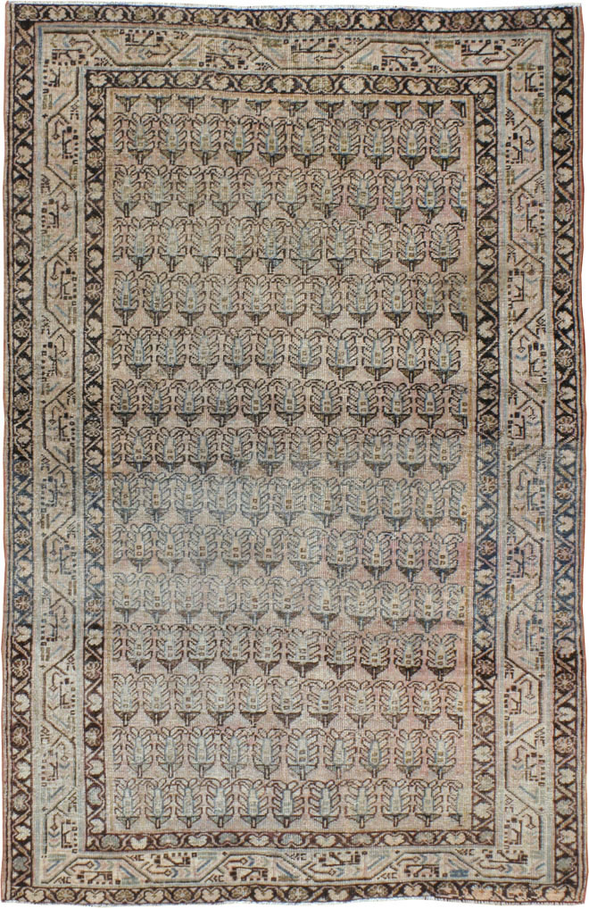 Vintage Persian Mahal Rug, No.22315 - Galerie Shabab