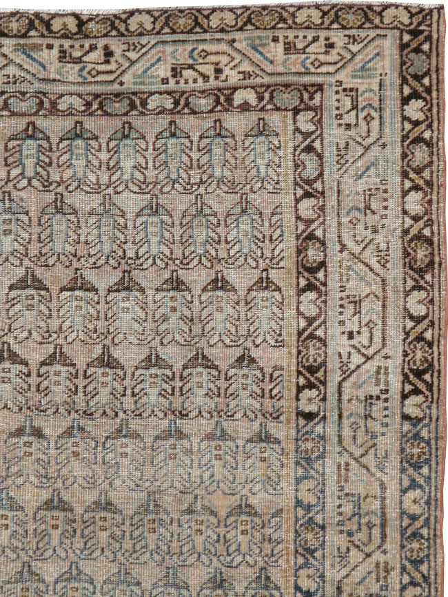 Vintage Persian Mahal Rug, No.22315 - Galerie Shabab