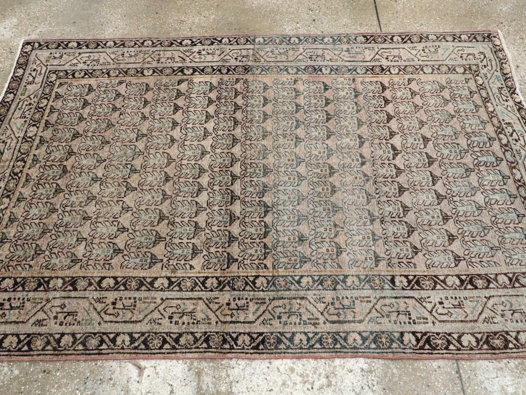 Vintage Persian Mahal Rug, No.22315 - Galerie Shabab