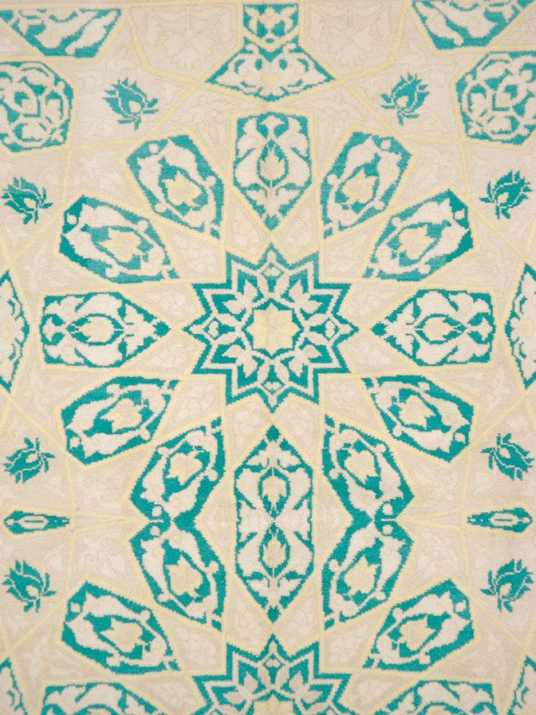 Vintage Indian Cotton Agra Carpet, No.22328 - Galerie Shabab