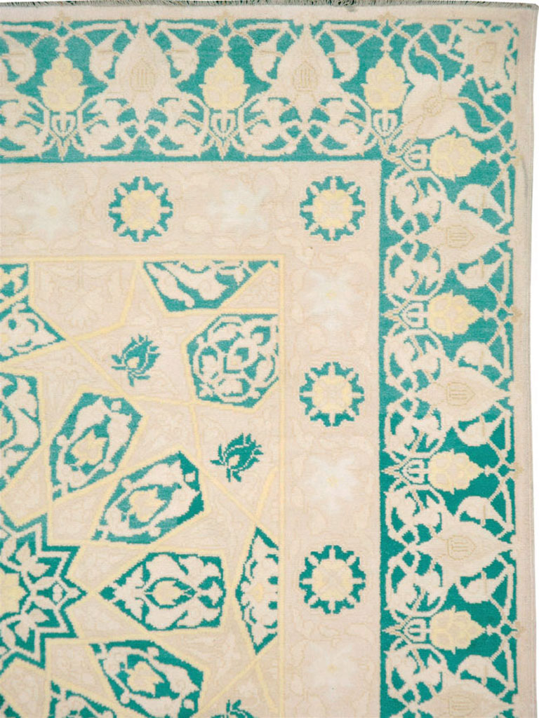 Vintage Indian Cotton Agra Carpet, No.22328 - Galerie Shabab