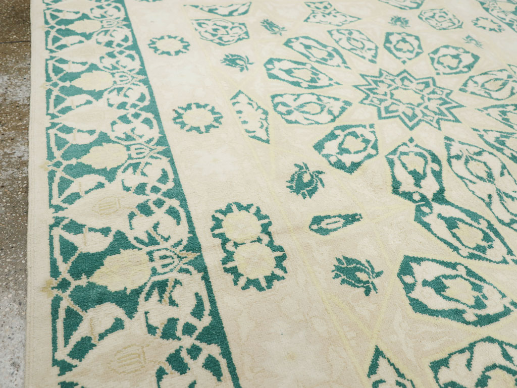 Vintage Indian Cotton Agra Carpet, No.22328 - Galerie Shabab