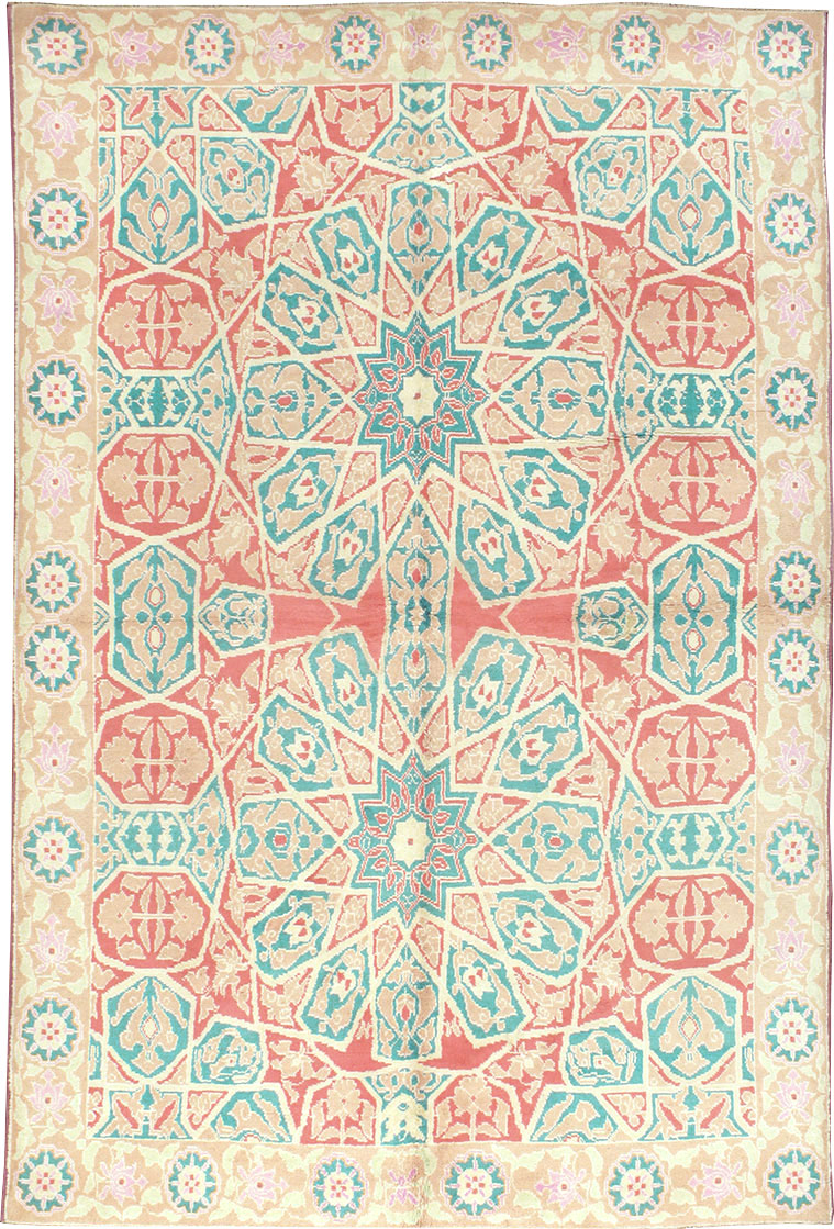 Vintage Indian Cotton Agra Rug, No.22333 - Galerie Shabab