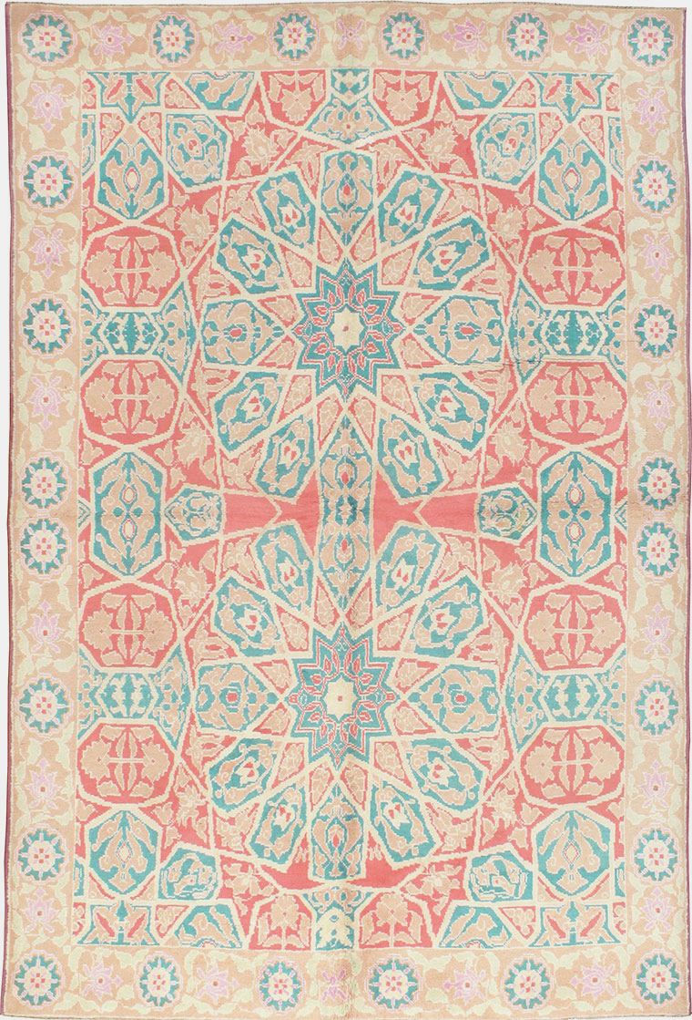 Vintage Indian Cotton Agra Rug, No.22333 - Galerie Shabab