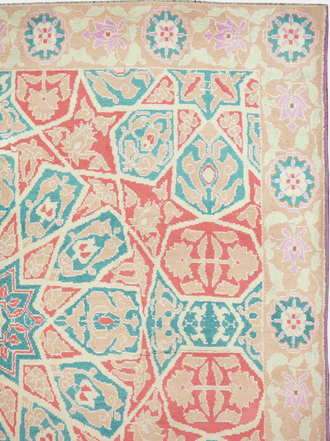 Vintage Indian Cotton Agra Rug, No.22333 - Galerie Shabab