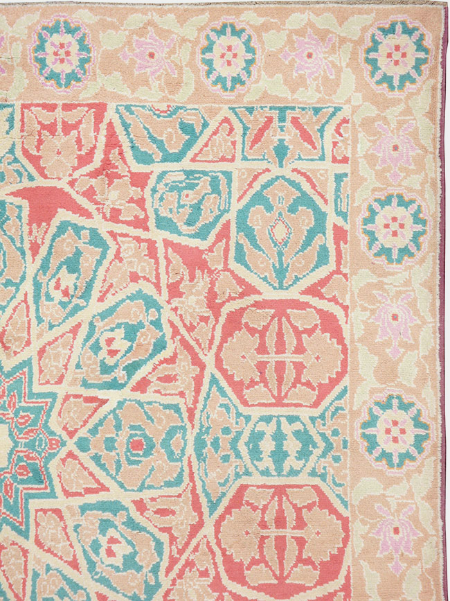 Vintage Indian Cotton Agra Rug, No.22333 - Galerie Shabab
