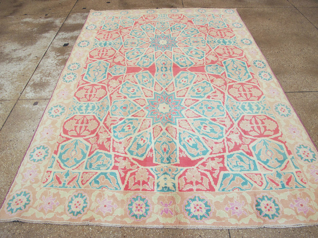 Vintage Indian Cotton Agra Rug, No.22333 - Galerie Shabab