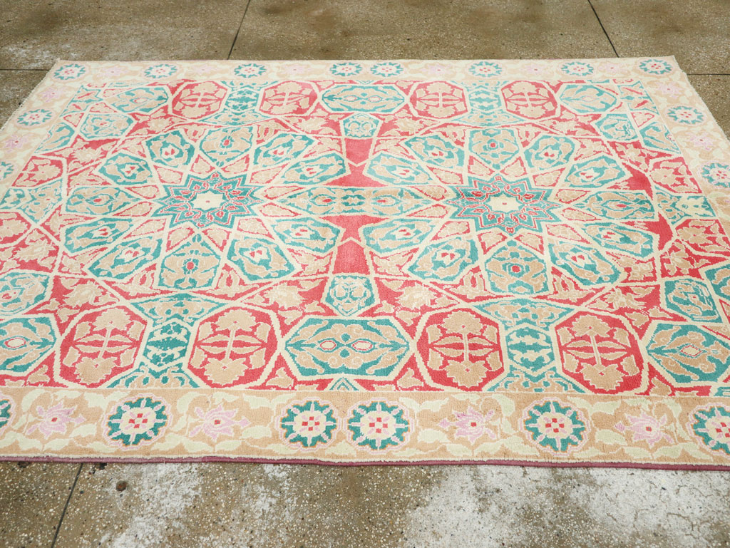 Vintage Indian Cotton Agra Rug, No.22333 - Galerie Shabab