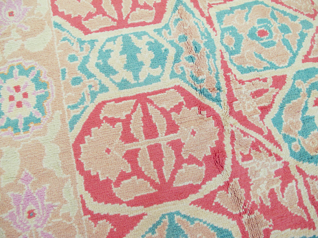 Vintage Indian Cotton Agra Rug, No.22333 - Galerie Shabab