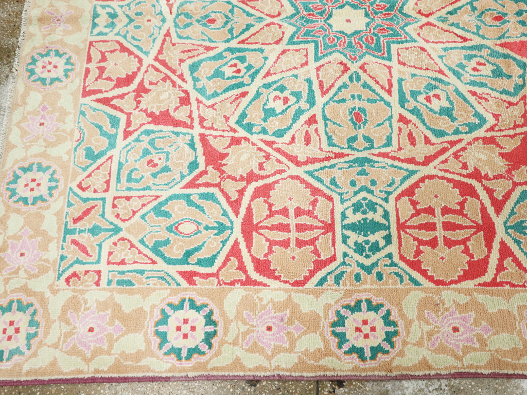 Vintage Indian Cotton Agra Rug, No.22333 - Galerie Shabab