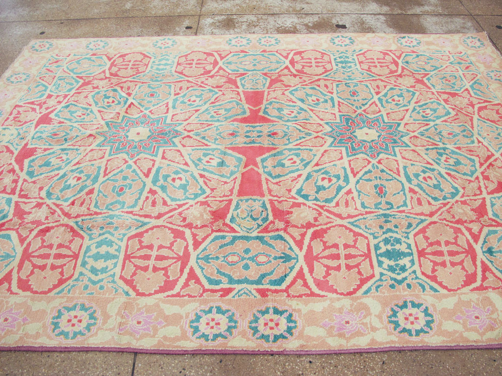 Vintage Indian Cotton Agra Rug, No.22333 - Galerie Shabab