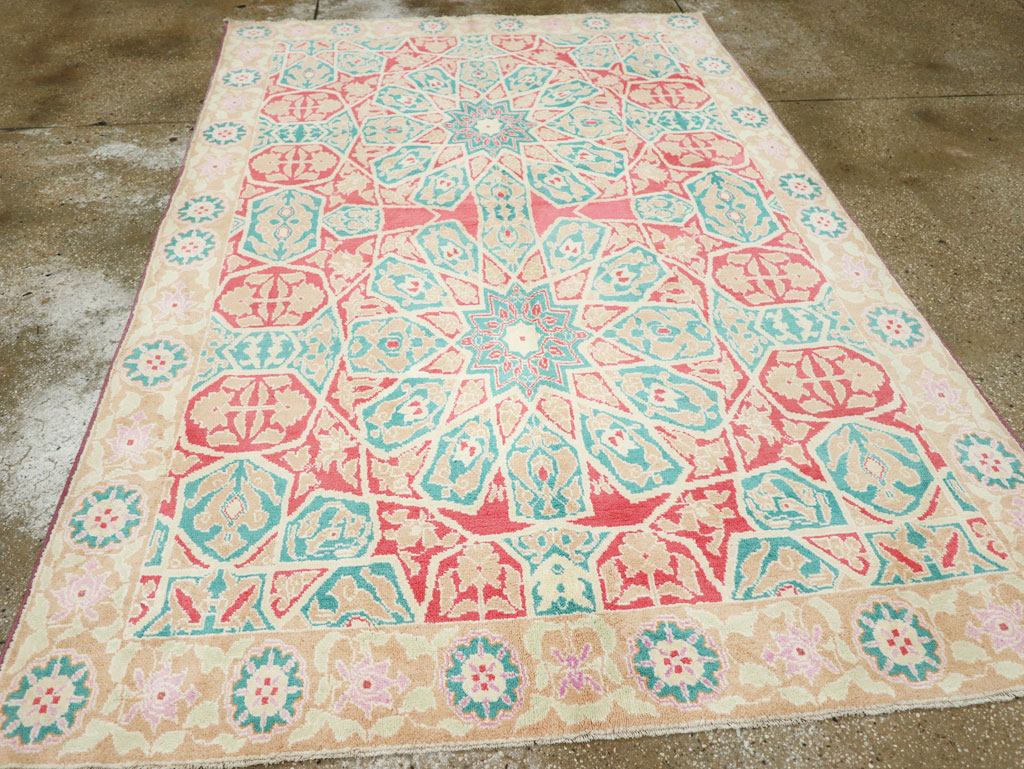 Vintage Indian Cotton Agra Rug, No.22333 - Galerie Shabab