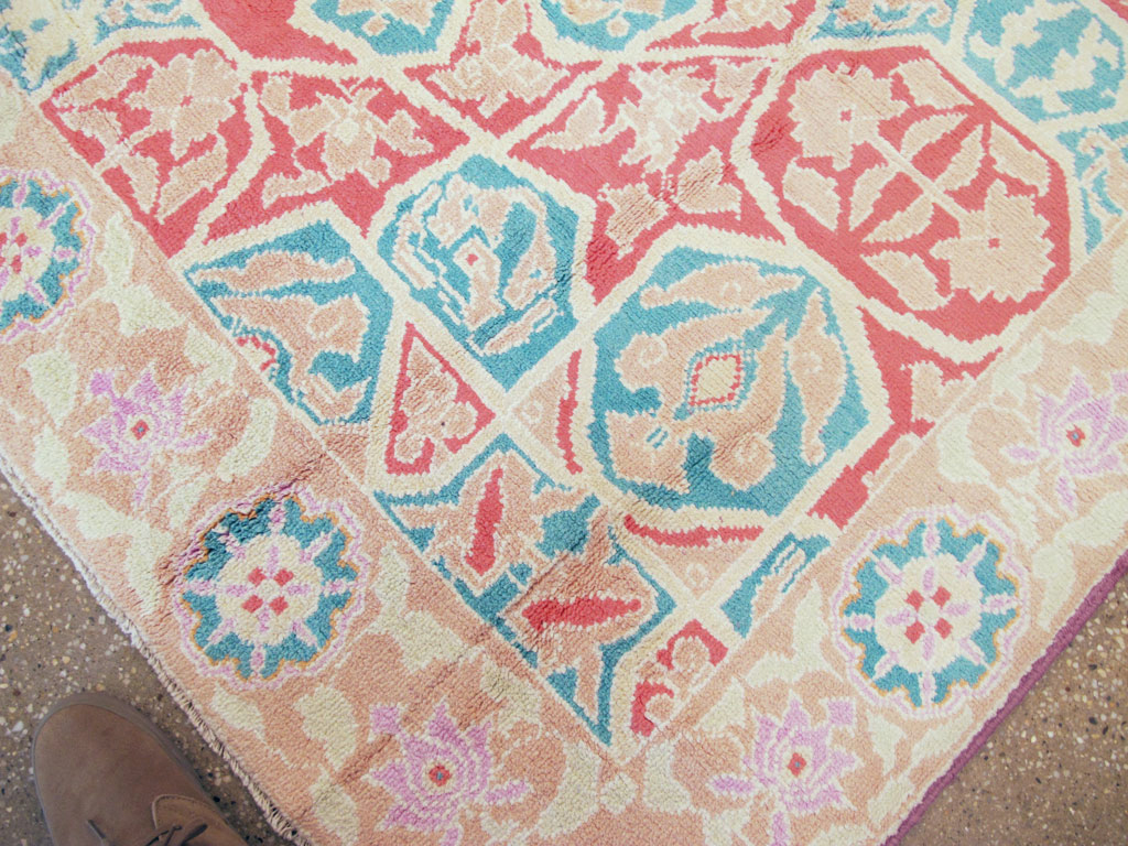 Vintage Indian Cotton Agra Rug, No.22333 - Galerie Shabab