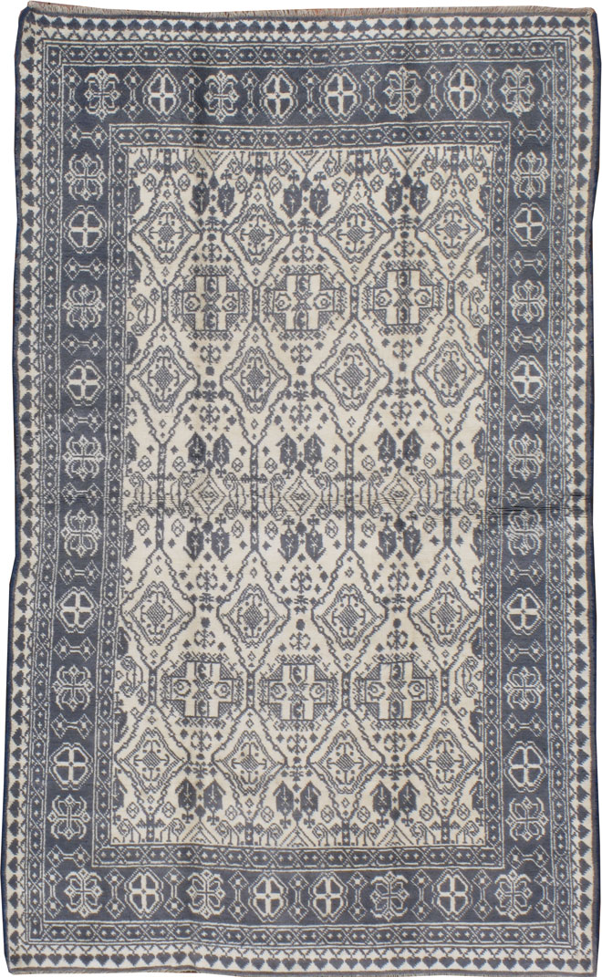 Vintage Indian Cotton Agra Rug, No.22334 - Galerie Shabab