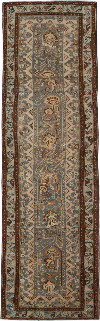 Vintage Persian Malayer Runner, No.22340 - Galerie Shabab