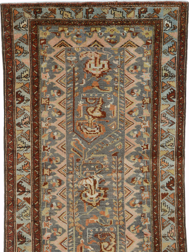 Vintage Persian Malayer Runner, No.22340 - Galerie Shabab