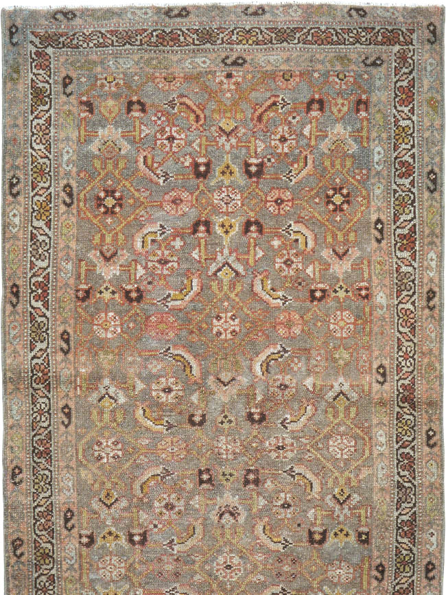 Vintage Persian Malayer Runner, No.22341 - Galerie Shabab