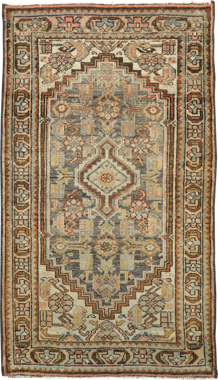 Antique Persian Malayer Throw Rug, No.22344 - Galerie Shabab