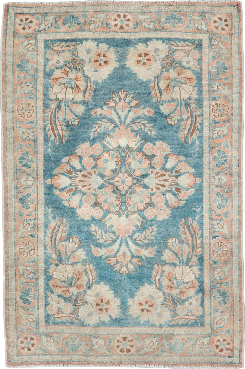 Vintage Persian Malayer Throw Rug, No.22345 - Galerie Shabab