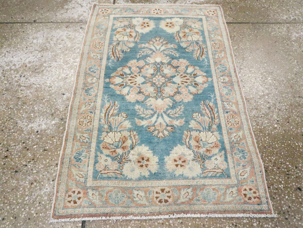 Vintage Persian Malayer Throw Rug, No.22345 - Galerie Shabab