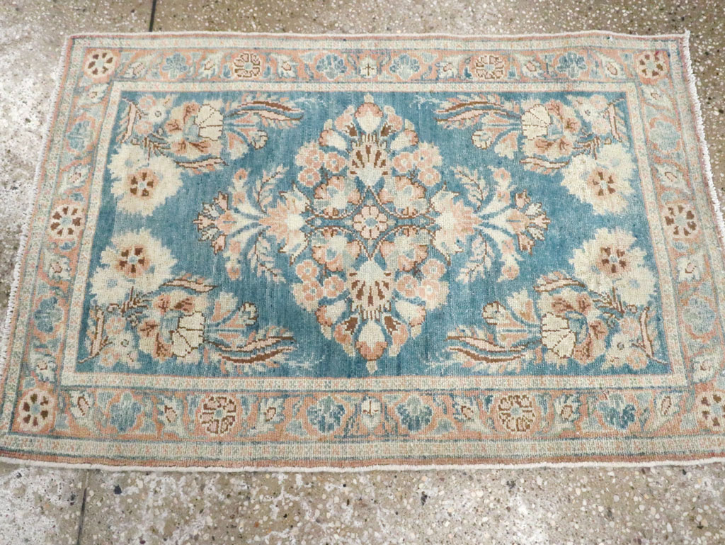 Vintage Persian Malayer Throw Rug, No.22345 - Galerie Shabab