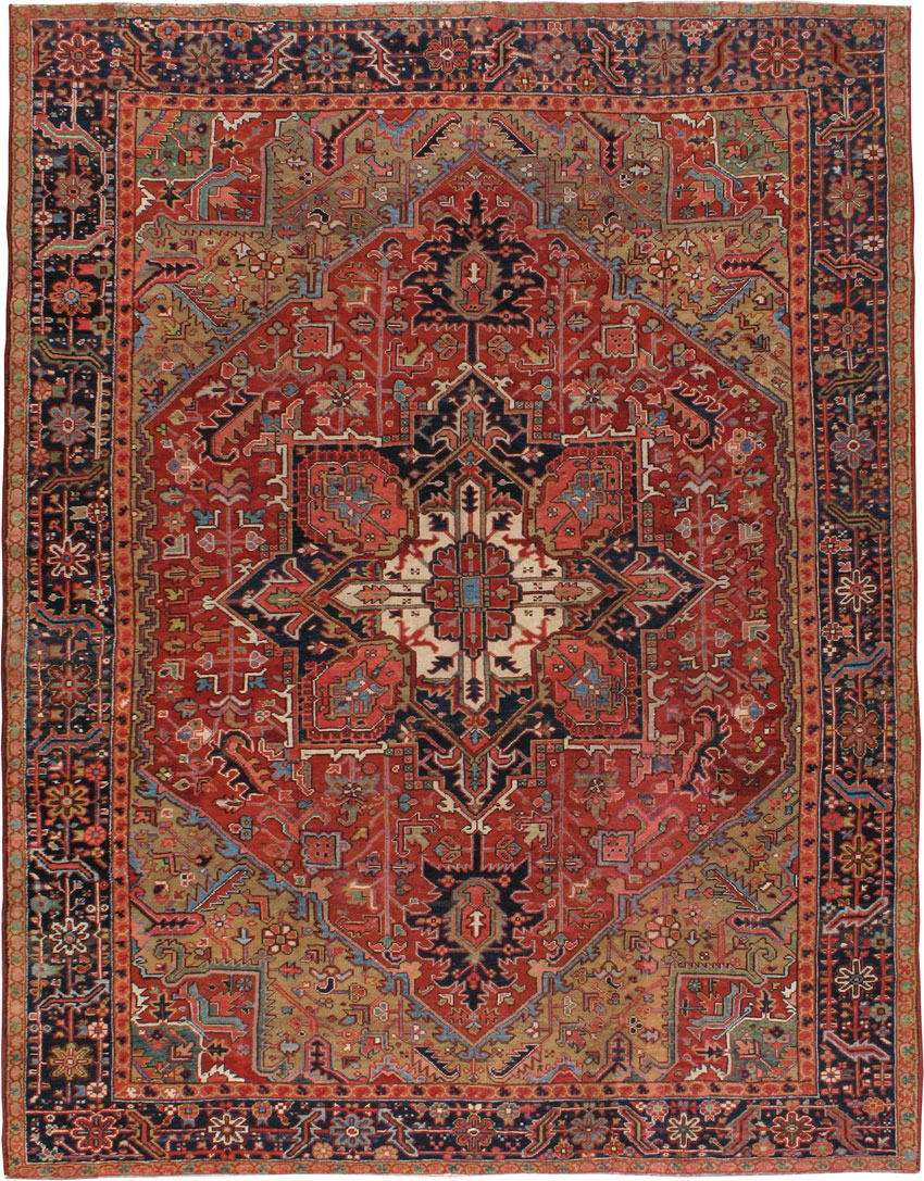 Antique Heriz Carpet, No.22353 - Galerie Shabab