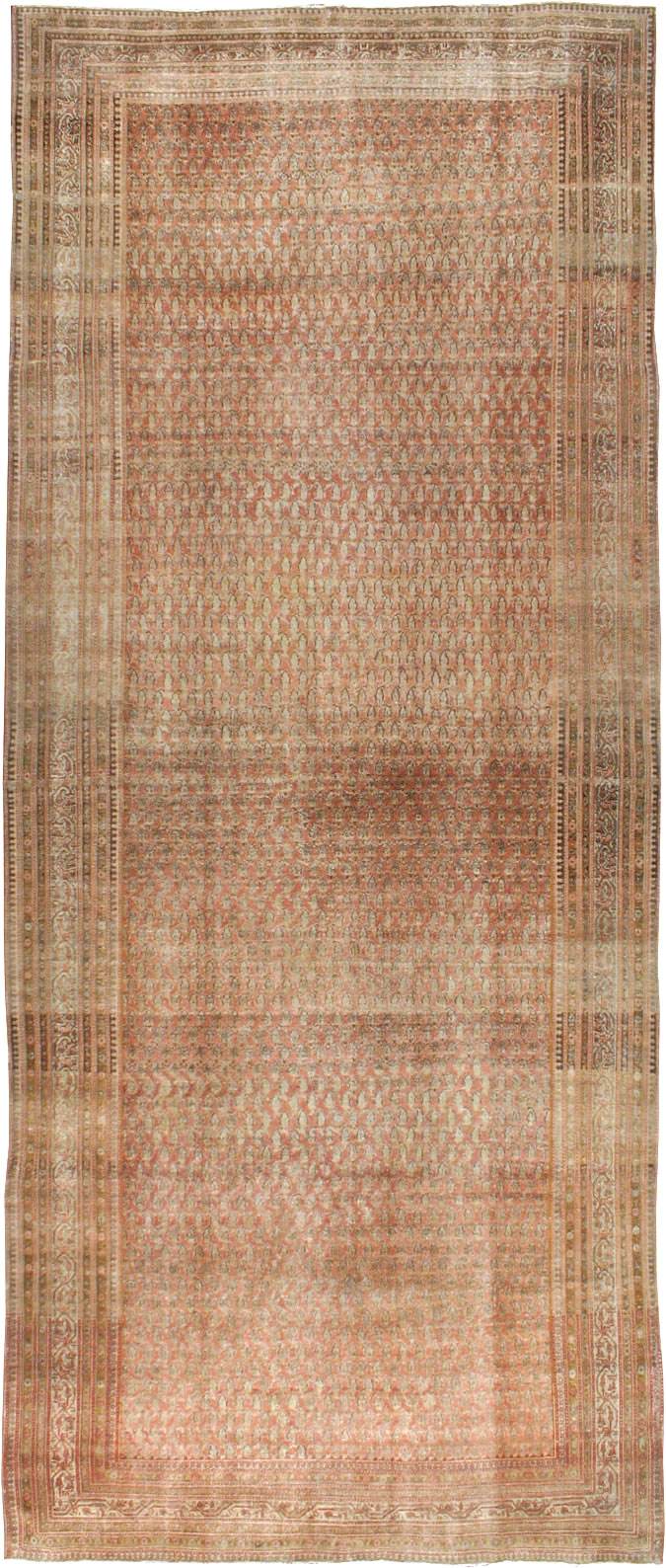 Vintage Distressed Anatolian Carpet, No.22360 - Galerie Shabab
