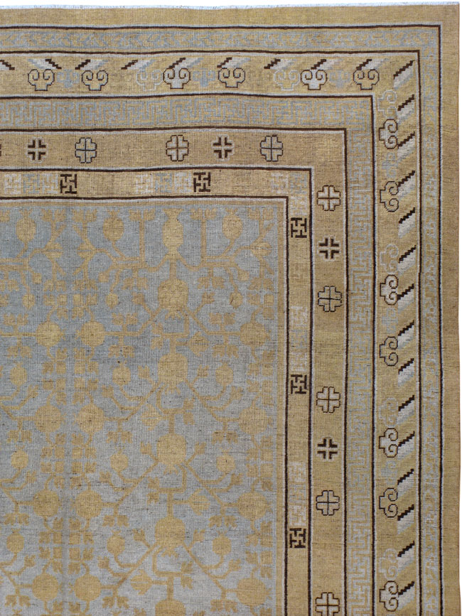 Vintage East Turkestan Khotan Carpet, No.22367 - Galerie Shabab