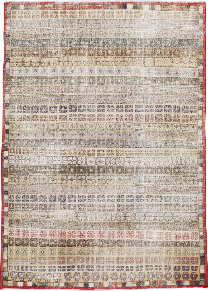Vintage Turkish Anatolian Distressed Rug, No.22370 - Galerie Shabab