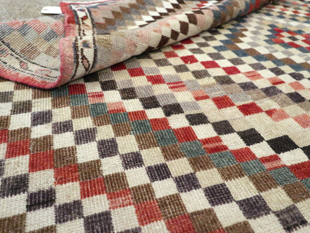 Vintage Turkish Anatolian Square Carpet, No.22374 - Galerie Shabab