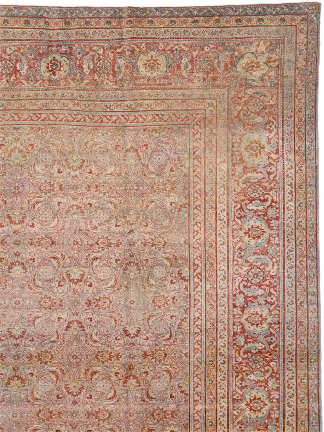 Antique Persian Tabriz Carpet, No.22377 - Galerie Shabab