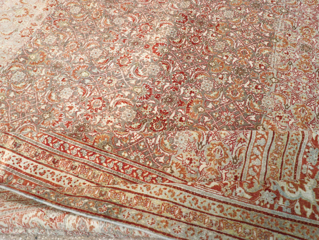 Antique Persian Tabriz Carpet, No.22377 - Galerie Shabab