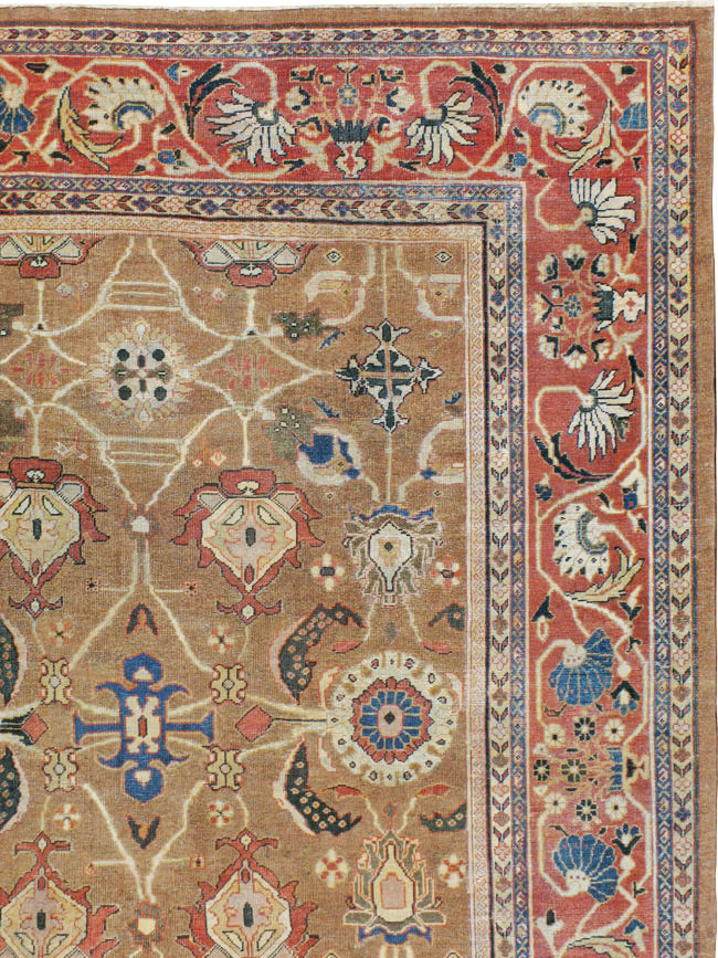 Antique Persian Mahal Carpet, No.22379 - Galerie Shabab