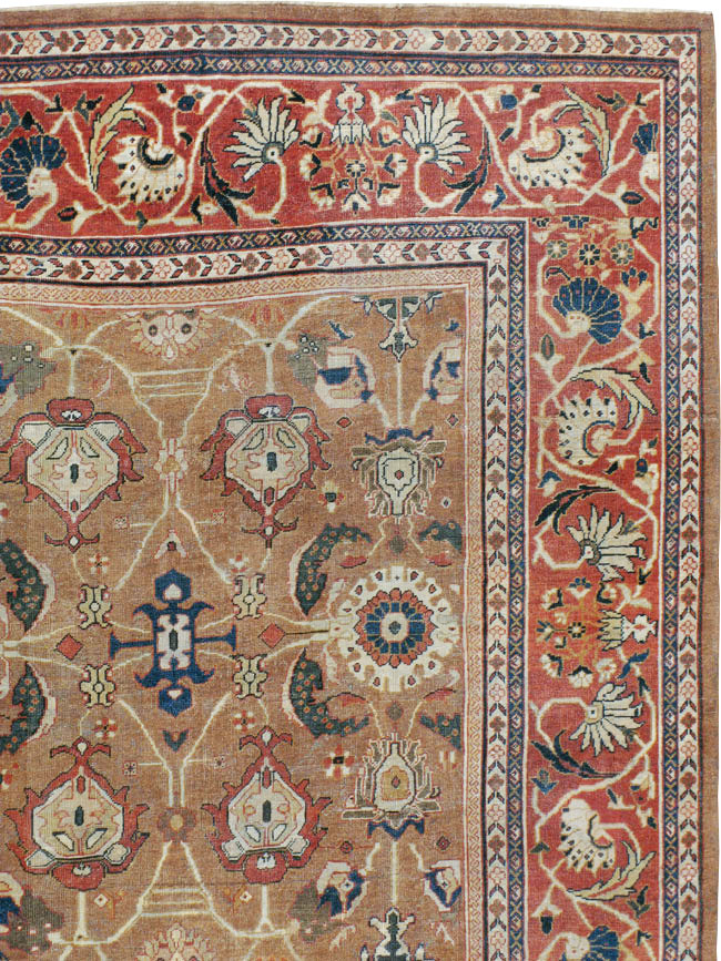 Antique Persian Mahal Carpet, No.22379 - Galerie Shabab