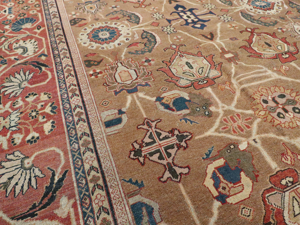 Antique Persian Mahal Carpet, No.22379 - Galerie Shabab