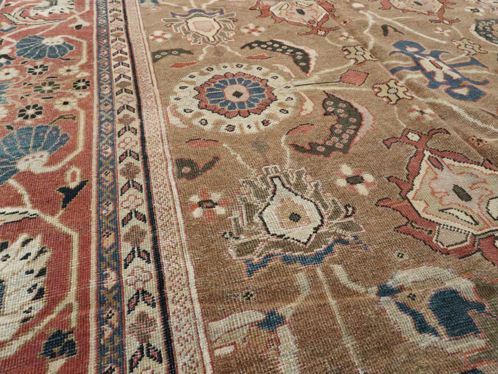Antique Persian Mahal Carpet, No.22379 - Galerie Shabab