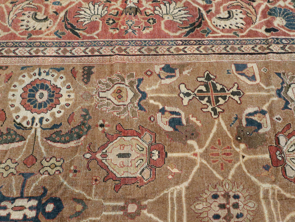 Antique Persian Mahal Carpet, No.22379 - Galerie Shabab
