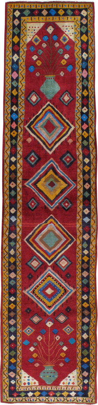 Vintage Gabbeh Runner, No.22387 - Galerie Shabab